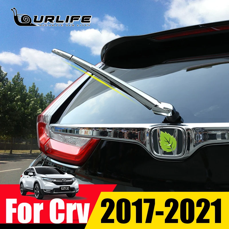 

For Honda CRV 5th 2017 2018 2019 2020 2021 Chrome Rear Window Wiper Cover Trim Molding Decorative Strips Accessories