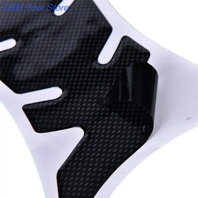 1Pcs Universele Fishbone Carbon Fiber Tank Pad Tankpad Protector Sticker Motorfiets