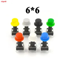 20PCS A101 Switch Button Caps Push Key Caps Multicolor Size 4.5mm*7.4mm Inner hole 3.1 mm Hat Shape for 6*6 Round Tact Switch