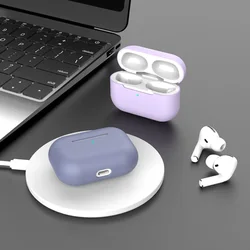 Funda de silicona para Airpods Pro, estuche cargador de auriculares inalámbricos con Bluetooth para Airpods pro