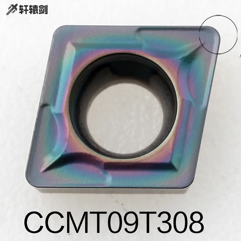10 pces ccmt060204 ccmt09t304 ccmt09t308 xh1 lâmina de carboneto de aço temperado ferramenta torno cnc