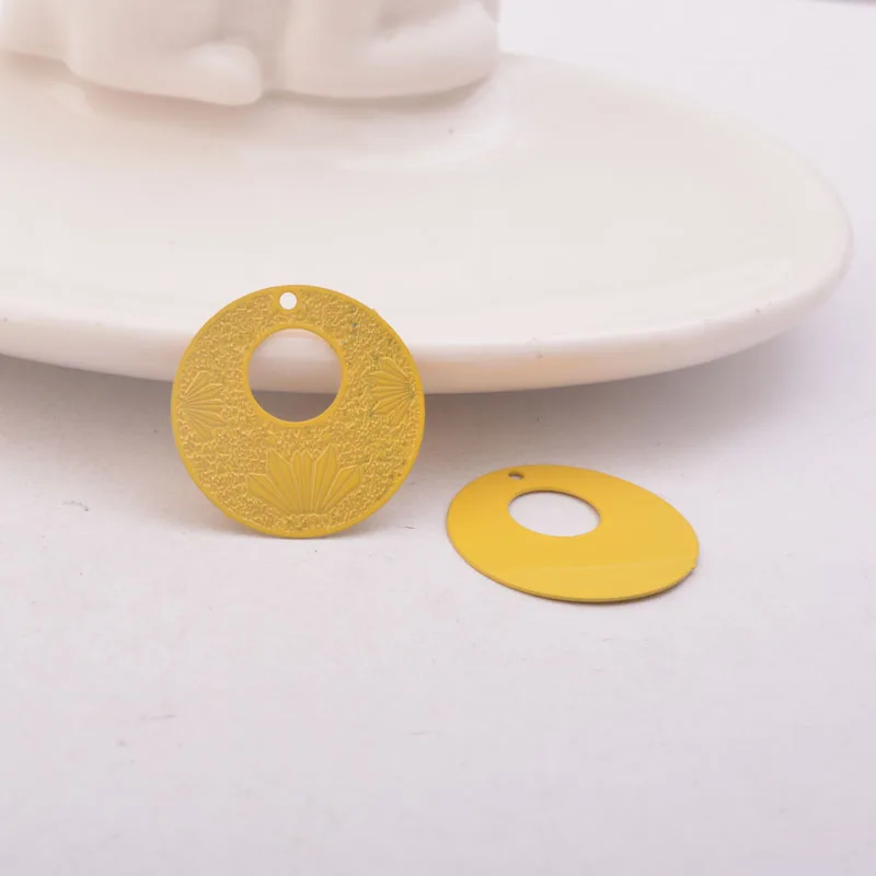 50 Stück AB1236 21*21mm Filigrane Runde Anhänger – Detail 11