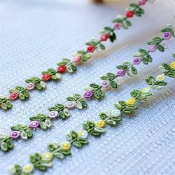 AHYONNIEX  DIY Supplies Handmade Soft Flower Lace Trim Belt Hair Accessories 1.5cm x 1 yard