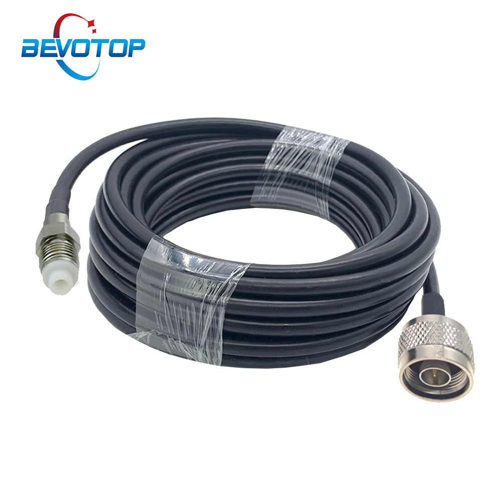 

RG58 Pigtail FME Male Female to N Male Plug RF Connector Cable 50Ohm RF Coaxial Extension Cable RF Jumper Cord 50CM 1M 2M 5M 10M