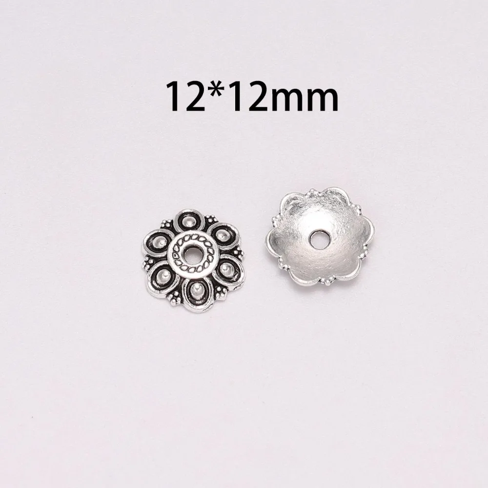 20Pcs/Bag 12mm Tibetan Antique bead caps flower bead caps For Jewelry Making Findings DIY Bracelet Earrings Accessories