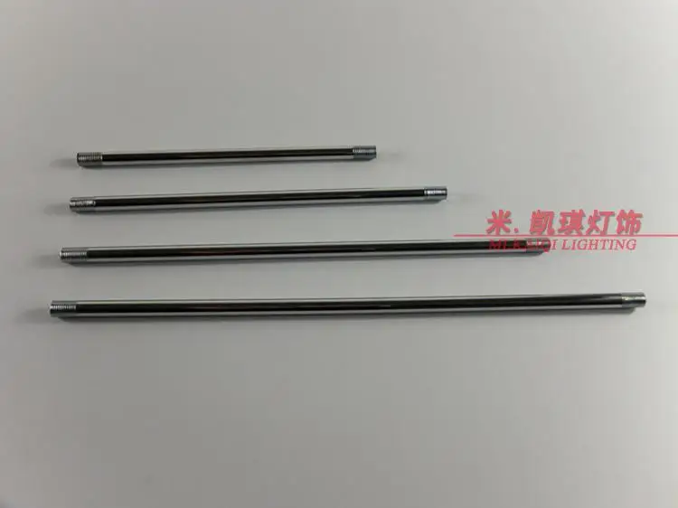 4PCS Lamp floor lamp chrome straight tubes connecting tube hollow teeth of two M10 outer tooth Lighting Accessories