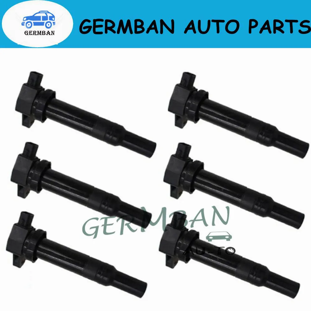 6 PCS New Ignition Coils 27301-3E400 For Magentis Hyundai Santa Fe 2007-2009 2.7L Optima Rondo 2007-2010 UF558