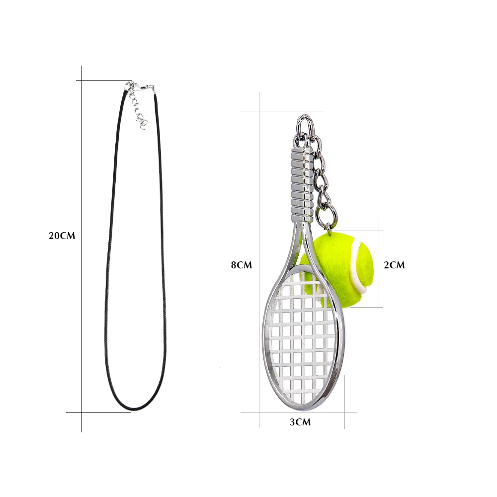 Car Pendant Racket Tennis Ball Hanging Ornaments Auto Interior Rear View Mirror Decoration Dangle Trim Car Accessories Styling