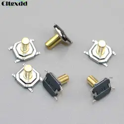 Cltgxdd 10PCS/Lot Micro Push Button Switch 4*4*5 4 Pin SMD Tactile Tact Switch Brass Button Waterproof Copper Head 4x4x5mm