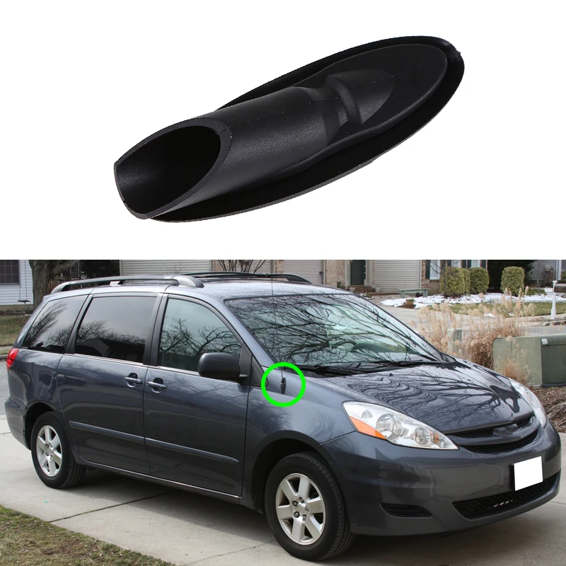 thumbnail image 2 of Black Antenna Base Cover Bezel For 2004-2010 Toyota Sienna (86392-AE010) – Exterior Fender Mount 2 of 5