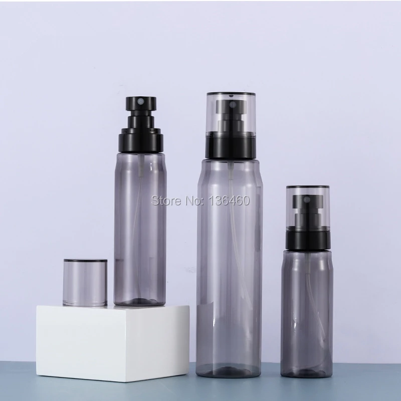 80ml 250ml 8 once 2.7 once nebbia flacone spray spruzzo pompa grigio vuota disinfettante per le mani bottiglia riutilizzabile bottiglia di commercio all'ingrosso di cosmetici pompa di bottiglie