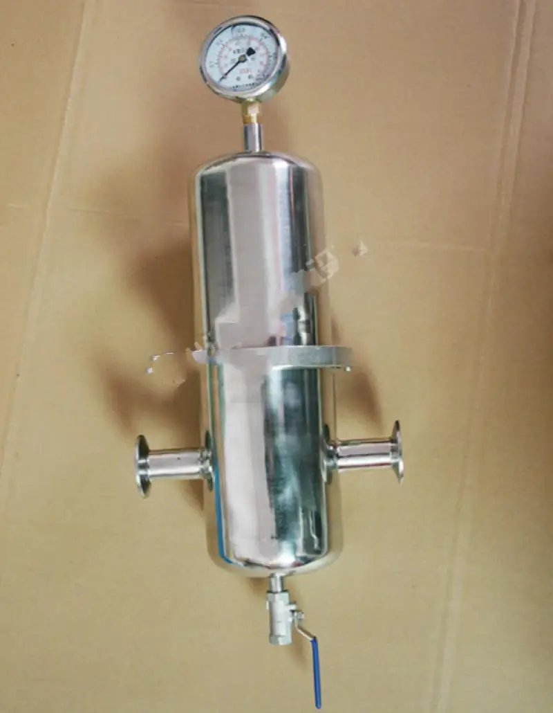 Stainless Steel Compressed Air Filter Stainless Steel Precision Gas Filter Oil Water Separator Ammonia Filter