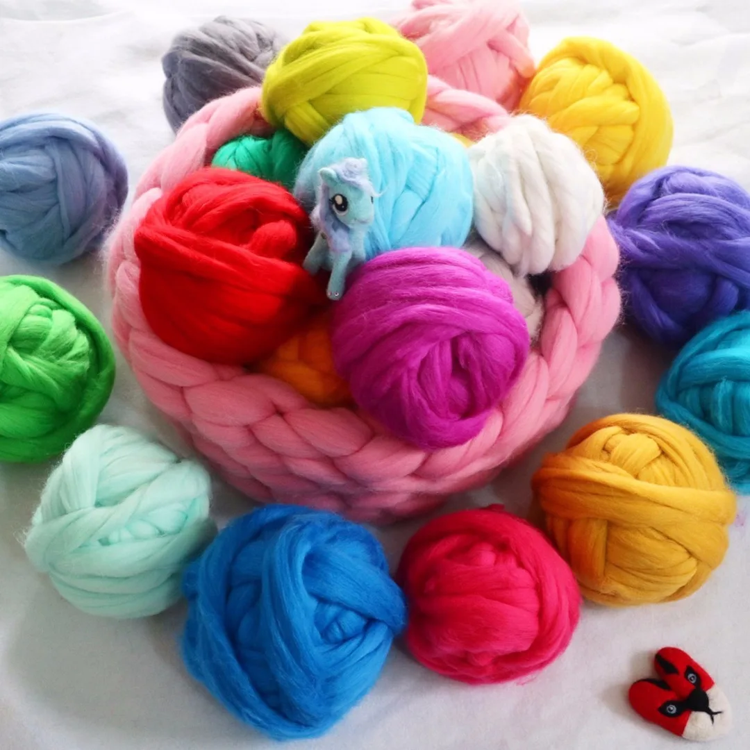108g mix 36 cores merino felting lã topos macio roving lã fibra para agulha felting & molhado felting boneca diy needlework