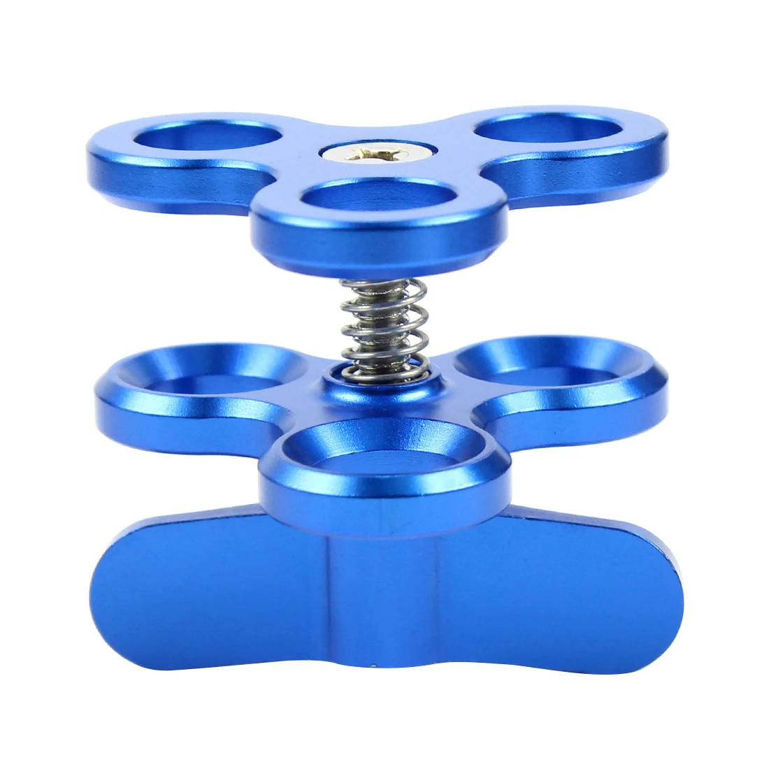 Suporte para mergulho com 3 braços, tripé, para fotografia, iluminação para mergulho, de alumínio, borboleta, com prendedor