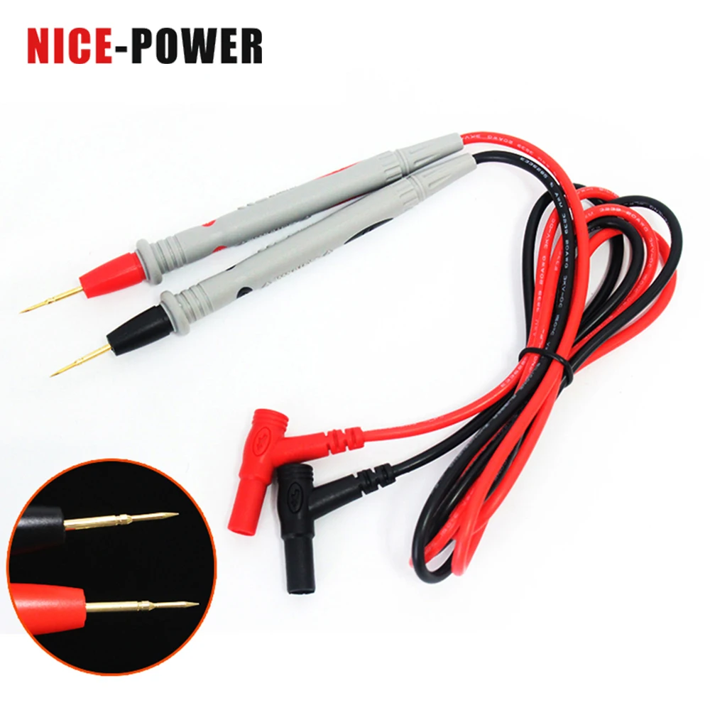 1000V 20A Silicone Wire Universal Probe Test Leads Pin for Digital Multimeter Needle Tip Multi Meter Tester Probes Cable DIY