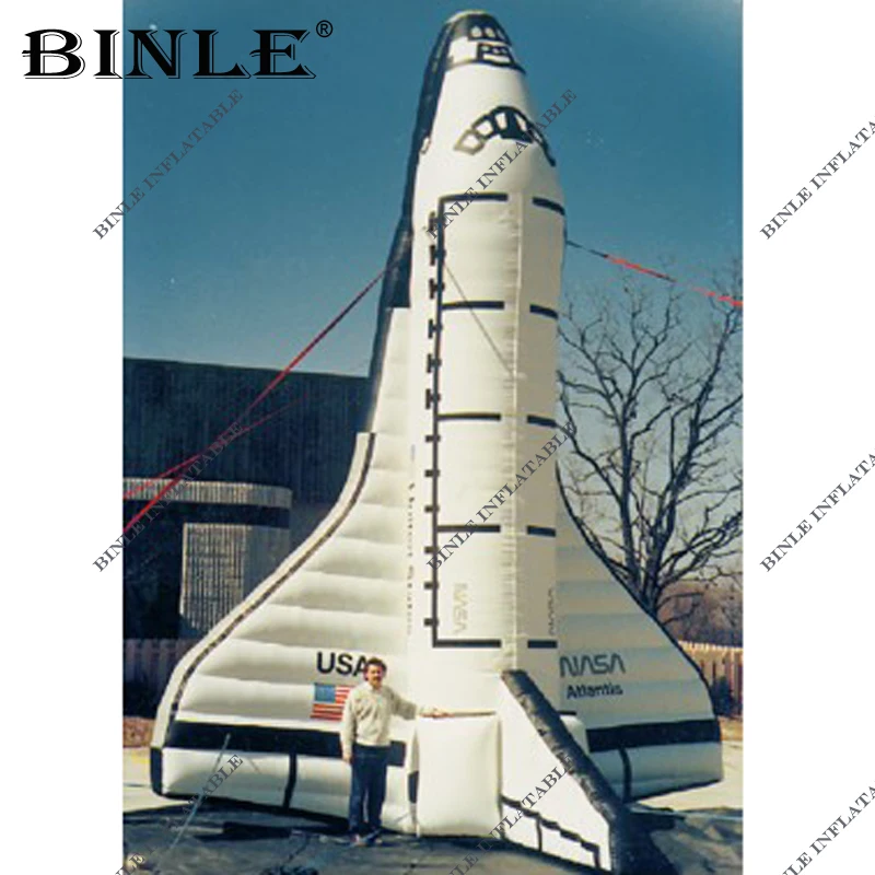 

Customized free printing Giant inflatable airplane model inflatable space shuttle for advertising new design