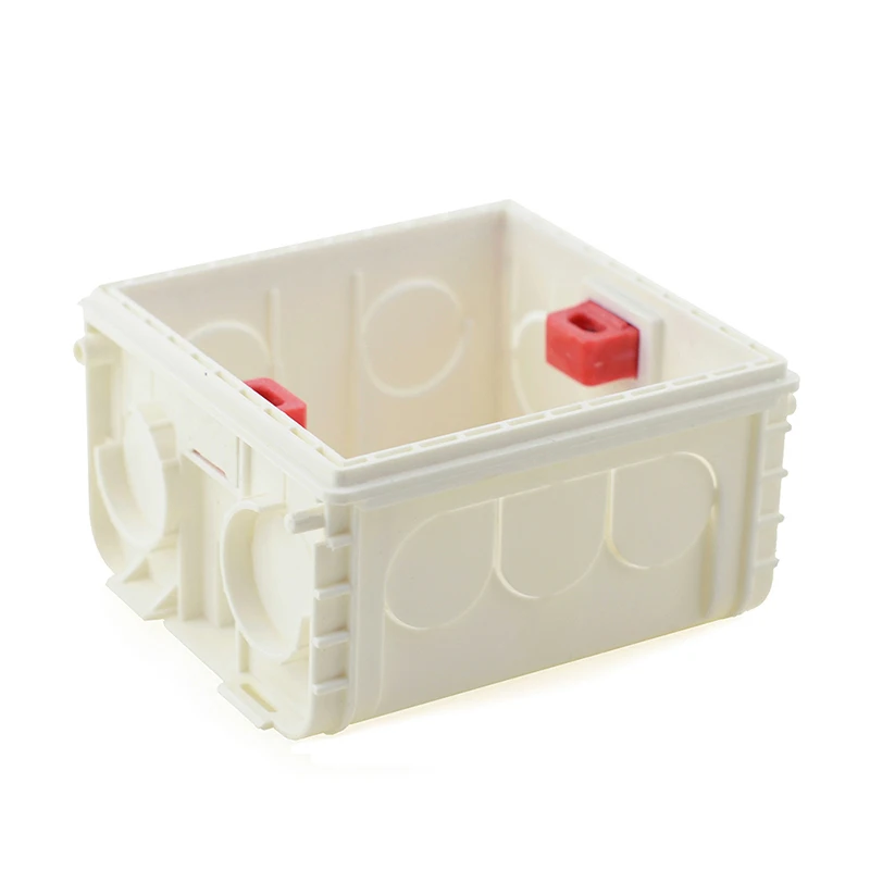 Avoir Adjustable Mounting Junction Box Internal Cassette 86 Type Switch Socket White Red Blue Wiring Back Box For EU UK