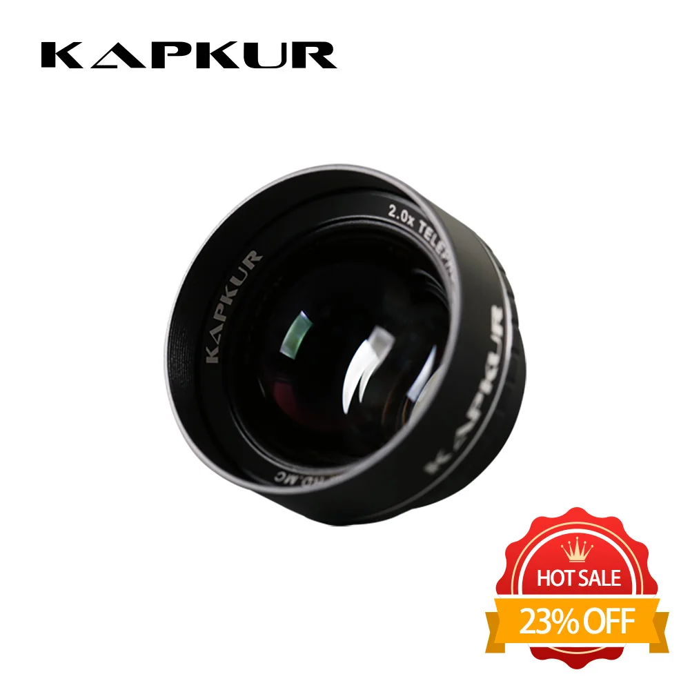 

KAPKUR phone lens , 2.0X telephoto lens for iPhone X. XS. XS max and 7P and 8P, phone camera lens