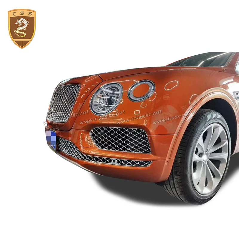 Front Center Grille Grills Cover Trim For Bentley Bentayga W12 Upgrade Car Racing Around Mesh Styling Modification Accessories