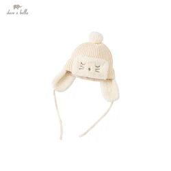 DBJ19692 dave bella winter new born baby unisex cartoon hat children boy girl fashion bucket cap