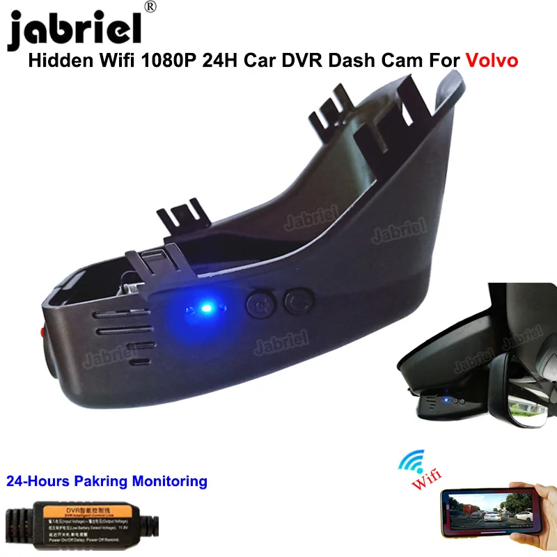 

WIFI Dash Cam Car DVR Cameras 24H Dashcam Video Recorder for Volvo S60 S80 2012 2015 V40 V60 V70 XC60 XC40 XC70 XC90 S40 S90