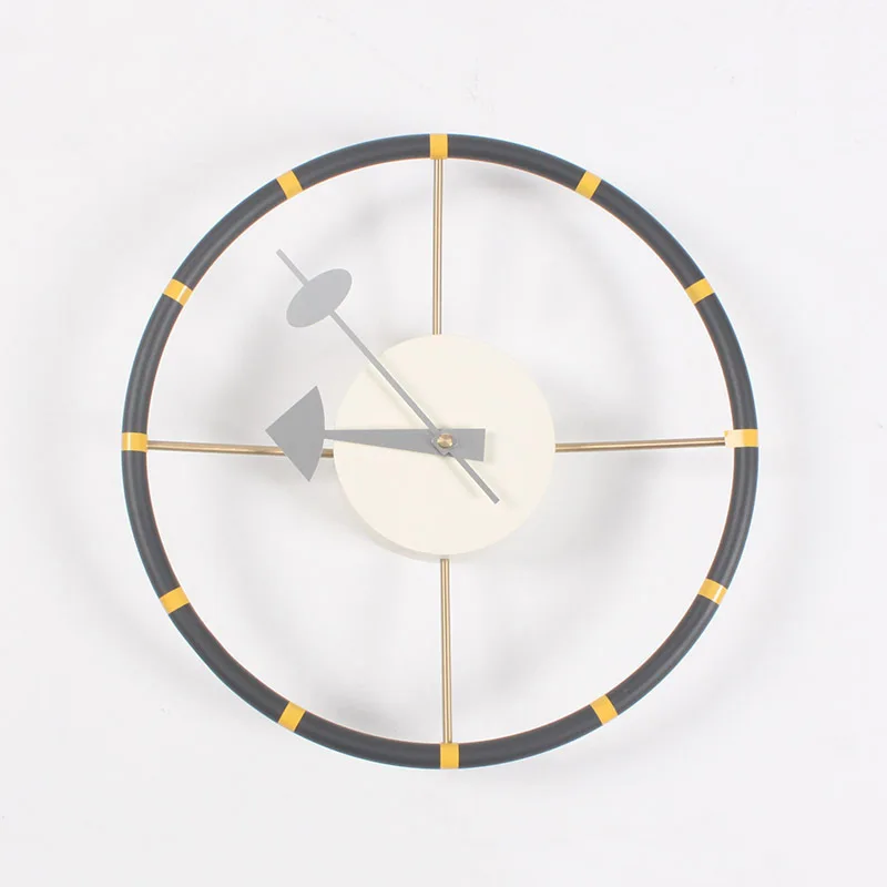 

Nordic steering wheel design fashion creative mute wall clock living room decoration bedroom home hot round clock LB40818 clock