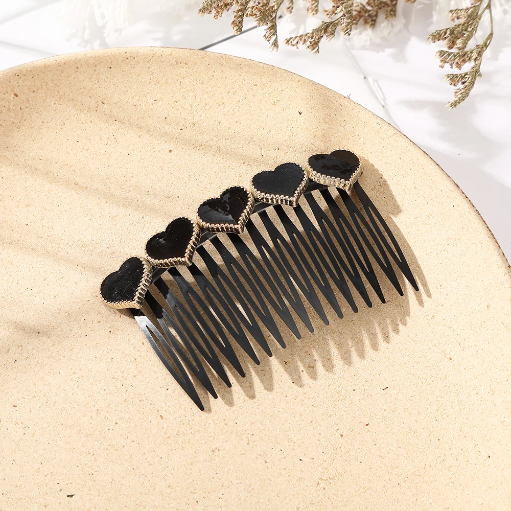 Women 16 Teeth Hair Combs Girl\'s Bangs Clips Top Hair Fixed Hairpins Rhinestone Pearl Hair Clip Bun Barrettes Hair Accessories