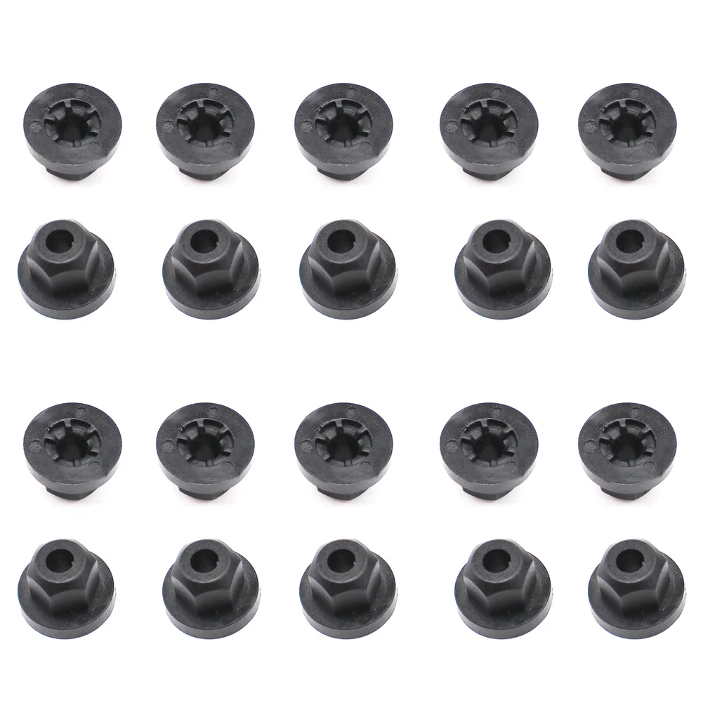 20PCS Auto Fastener & Clips Plastic Body Nut Flange Clip Fit For Mercedes Benz 0039900251 For BMW 16131176747