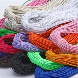 1mm Colorful High-Elastic Round Elastic Band Round Elastic Rope Rubber Band Elastic Line DIY Sewing Jewelry Accessories 9yards