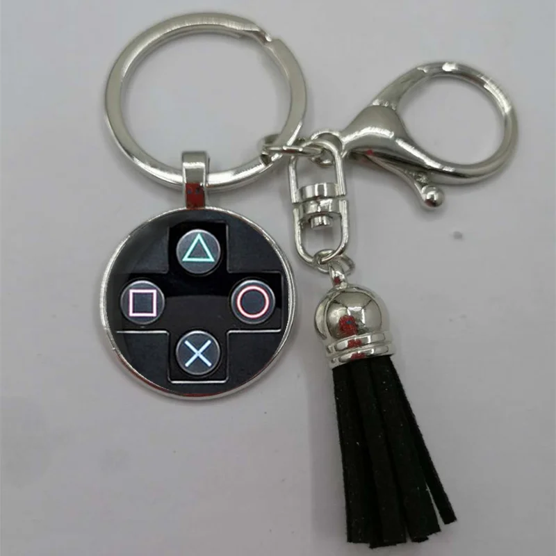 Game controller key chain weird boyfriend perfect gift creative jewelry video game controller mode tassel keychain