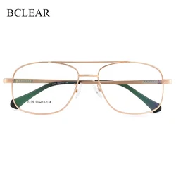 BCLEAR 2020 Vintage Big Frame Spectacle Glasses Man Double Bridge Retro Eyeglasses Optical Glasses Frame Fashion Male Eyewear