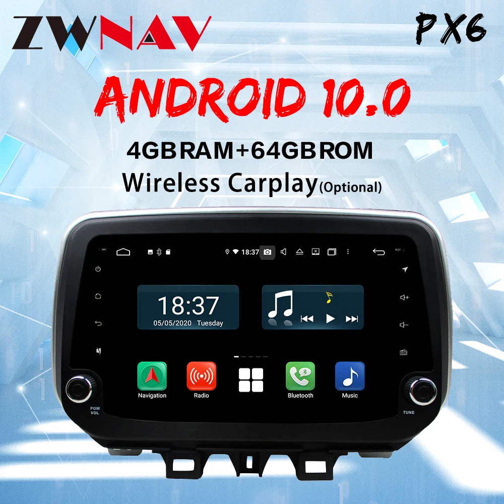 android 10 PX6 car dvd for hyundai Tucson ix35 2018 2019 PX6 CARPLAY car radio gps navigation raido video player car stereo dsp