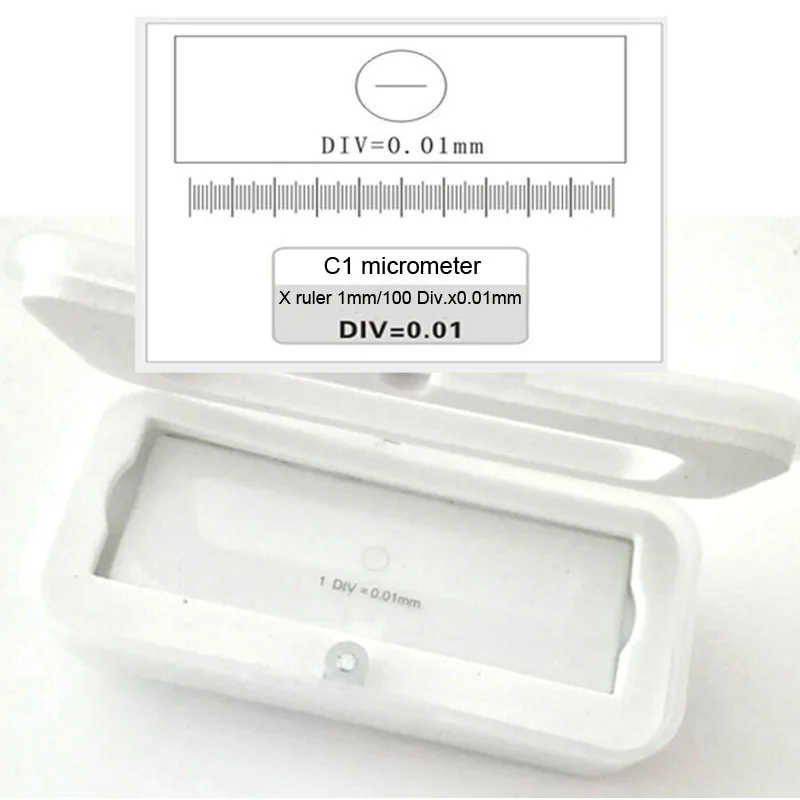 Micrometer Slide Optical Glass Measuring Tool Measurement Reticle for microscope