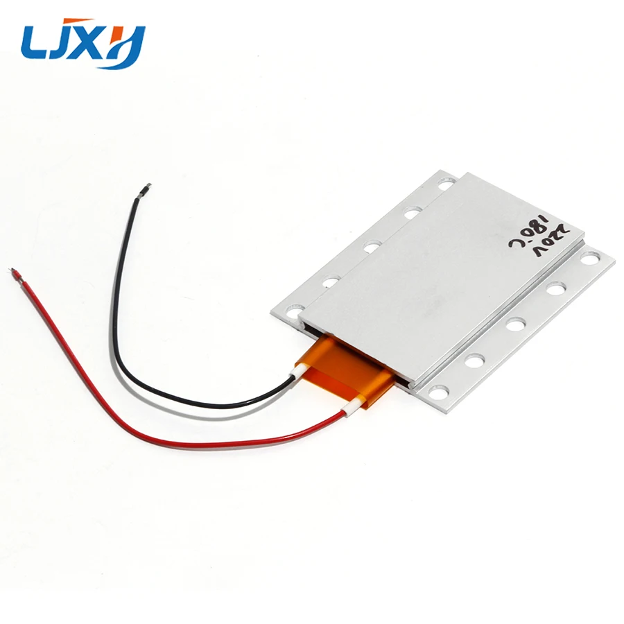 LJXH PTC17 220V Automatic Constant Temperature Heating Sheet Piece Element with Hole Aluminum Shell Insulation Type Electronics