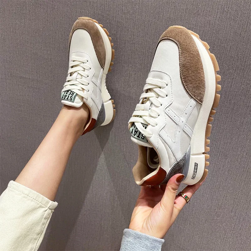 MORAZORA 2021 Spring Autumn Women Sneakers Comfortable Flat Heel Ladies Casual Shoes Fashion Genuine Leather Shoes For Woman