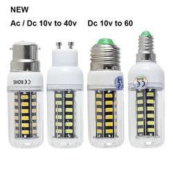 Lámpara Led E14 E27 B22 GU10 7W Super Ac Dc 12 24 36 V voltios, Bombilla de maíz 110v 220v, lámpara de ahorro de energía 12v 24v 36 v 48v 60V