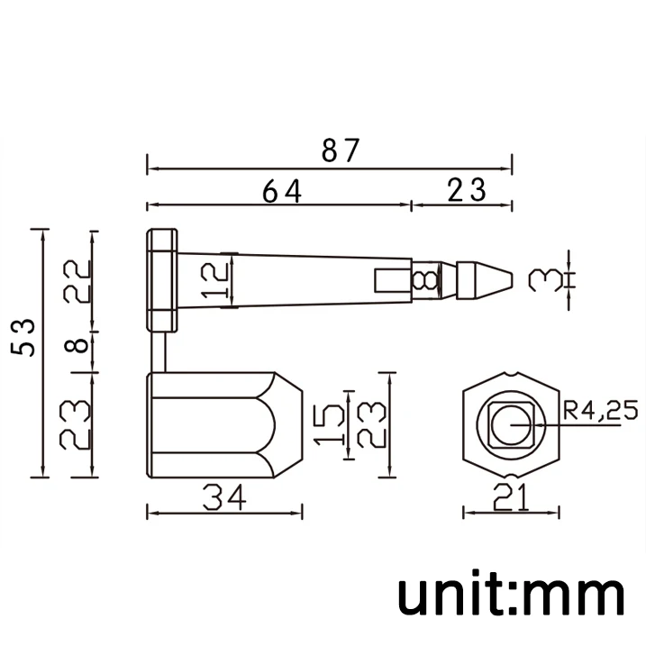 10pieces high quantity container seal bolt seals security guard security disposable port