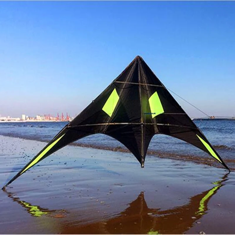 

free shipping 240cm professional kites blackjazz 3 dual line stunt kites Freilein kite factory outdoor sports games loud