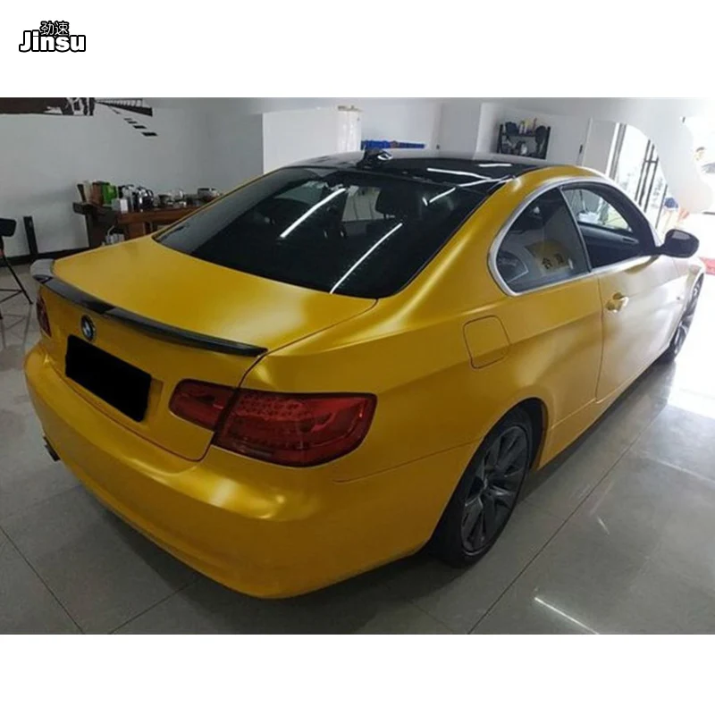 

For bmw 3 series coupe 320i 330i 335i 2006 - 2013 M4 style carbon fiber rear trunk spoiler lip E92 M3 cf styling back wing