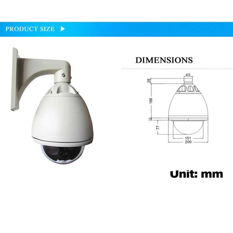 YUNSYE 1080P Auto Tracking PTZ Camera IP H.265 IPC 20x Zoom IP High Speed Dome Camera ONVIF P2P 2.0MP CCTV Camera XMEYE Camera