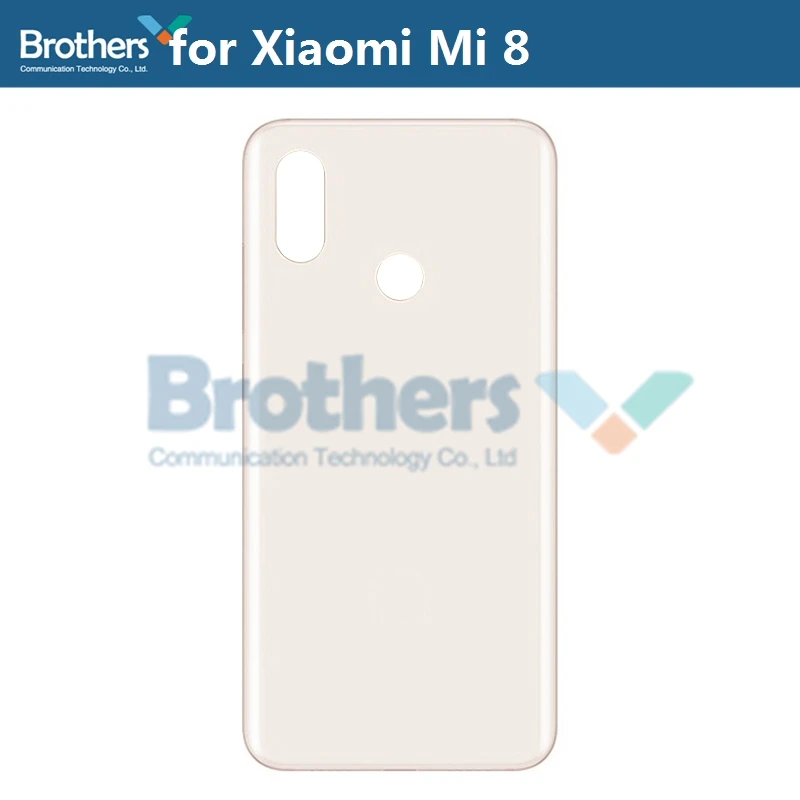 Original Battery Housing for Xiaomi Mi 8 Mi8 Battery Door without or with Camera Lens Glass Back Cover Rear Housing for M1803E1A