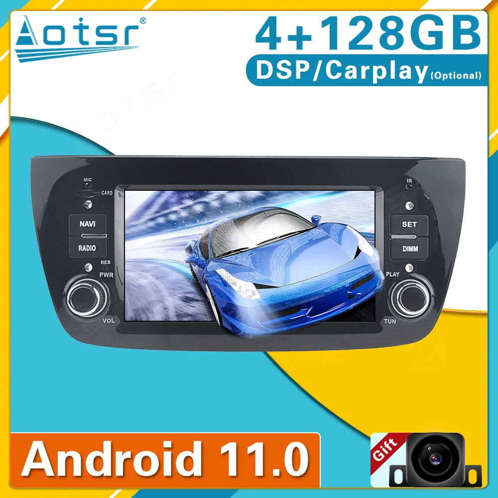 

Android 11.0 4+128G For FIAT DOBLO 2010-2015 Car GPS Navigation Auto Audio Stereo Radio Recorder Head Unit