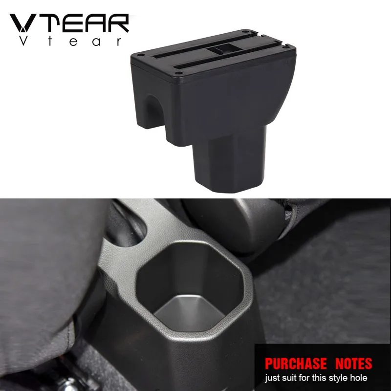 Vtear Armrest Interior Center Console Storage Box Arm Rest Organizer Car-Styling Decoration Accessories Parts For Suzuki Ignis