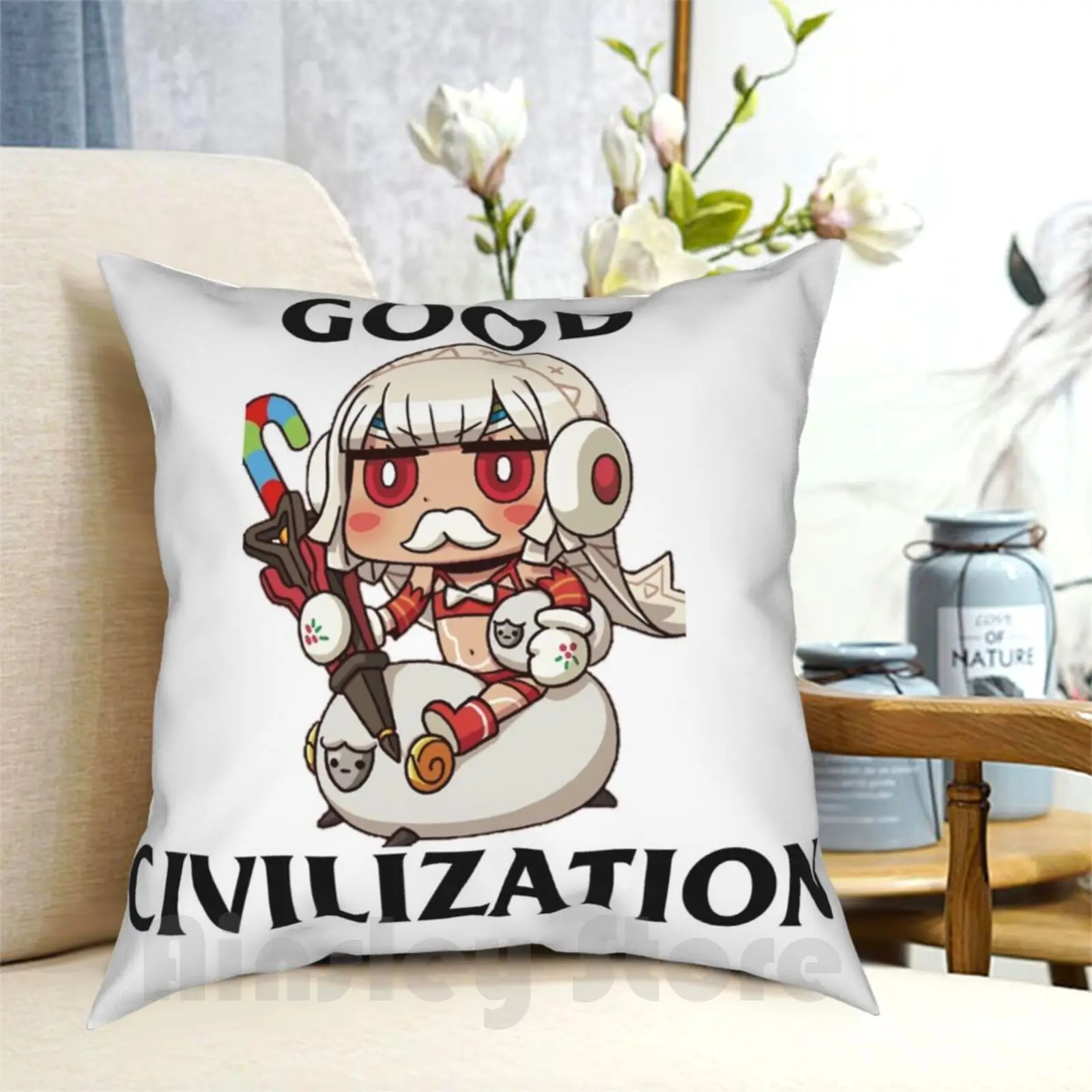 Fate Grand Order ( Fgo )-Altera-Good Civilization Meme Pillow Case Printed Home Soft Throw Pillow Fate Grand Order Fgo