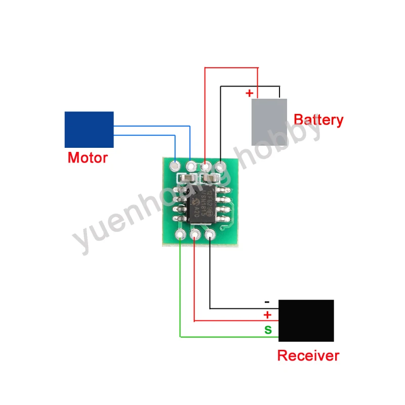 1PCS Micro 5A 10A Single-Way Brushed ESC 1S Lipo Battery Brush Electric Speed Control Module for RC Airplane 3.7V Motor Drive