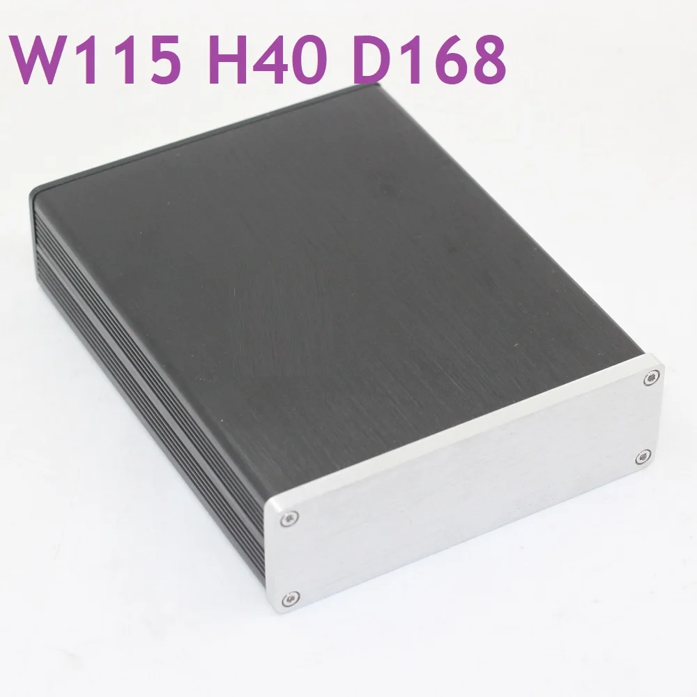 

W115 H40 D168 Mini Size Aluminum DIY Case Preamp Housing Power Amplifier Supply Chassis PSU Amp Headphone Enclosure Decoder Box