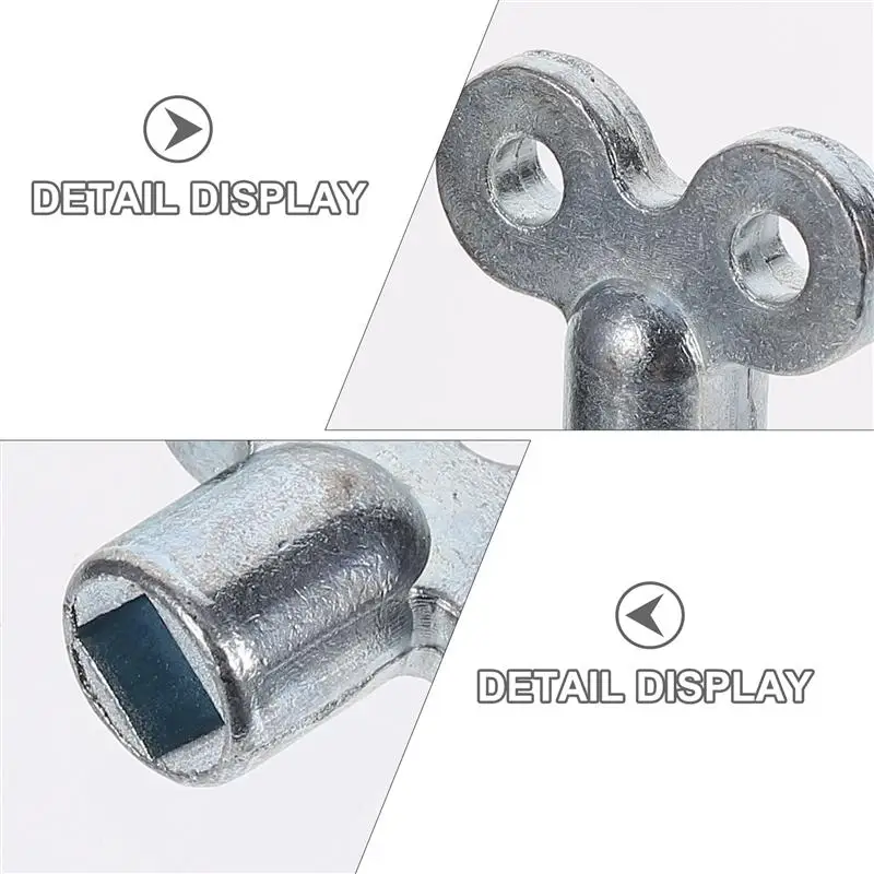 10Pcs Zinklegering Radiator Toetsen Heater Bleed Key Wrench Sanitair Bleeder Sleutel Radiator Wrench Air Vent Centrale Verwarming Tool
