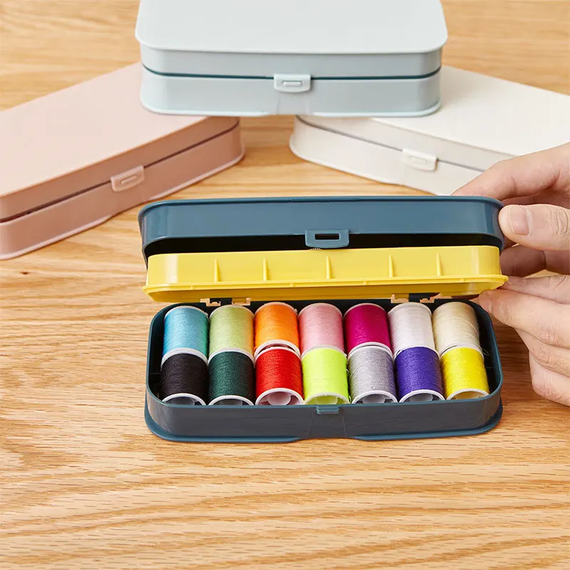 Youpin Household high-end sewing box multi-color thread set sewing kit small portable multi-function hand sewing needle storage