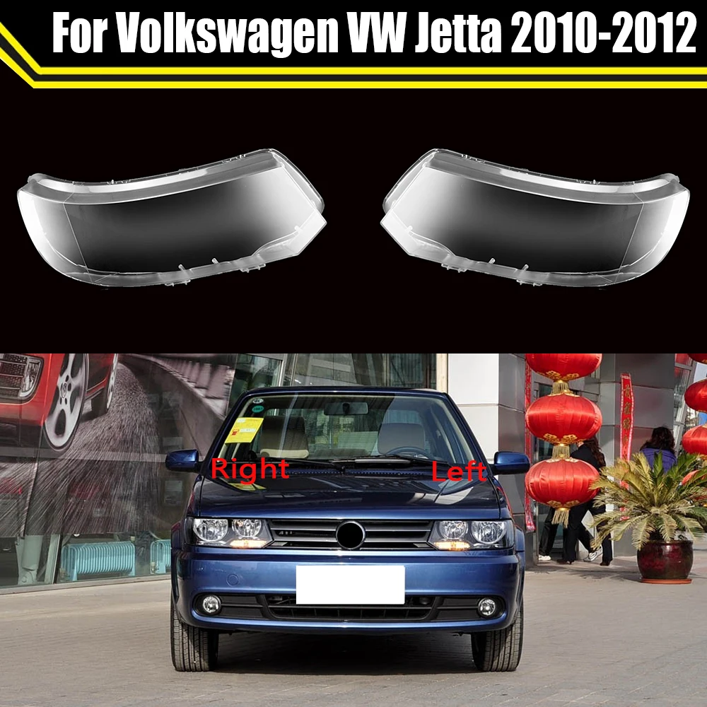 

For Volkswagen VW Jetta 2010 2011 2012 Car Front Headlamp Cover Transparent Lampshade Clear Headlight Shell Masks Light Caps