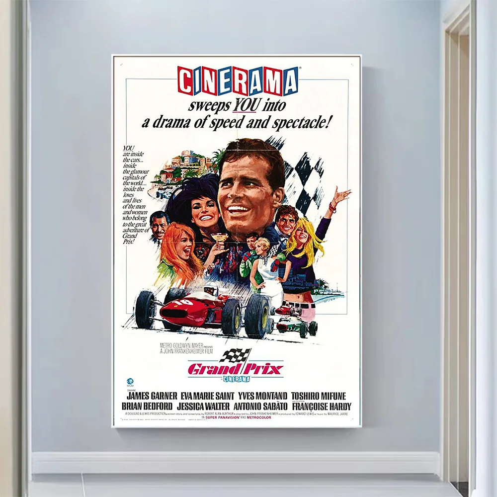 

V0502 Grand Prix (2) Винтаж, классическое кино настенный Шелковый Cloth HD постер Art Home Decoration Gift
